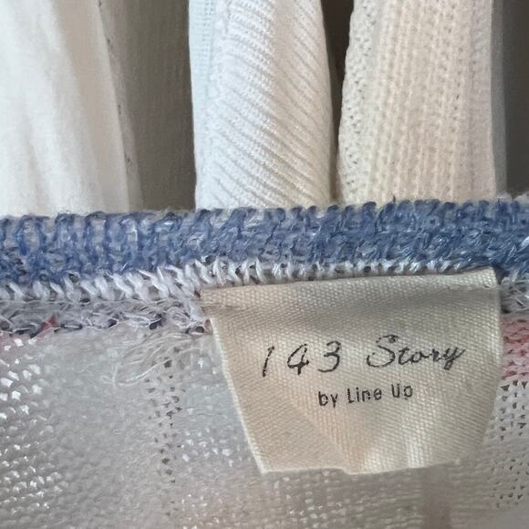 1.4.3. Story by Line Up striped crew neck sweater. Sz. Med. Item# 0009 - Picture 5 of 6